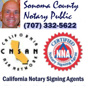 Sergio Musetti, Sonoma County Spanish Mobile Notary Public Signing Agent, California.